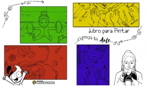 La profesora Danissa Peña Vidal, junto a la Corporación Cultural Milcacomic, anuncia la publicación de libro “Expresa tu Arte” Libro para colorear.