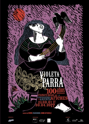 Concurso de afiches “Violeta Parra, 100 años”