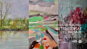 Las académicas artistas  Carola Strmelj , Pía Schulze, junto  a  la Artista Katerina Gutiérrez inauguran exposición &quot;Heterotopías del Paisaje&quot; en la Casa del Arte Diego Rivera
