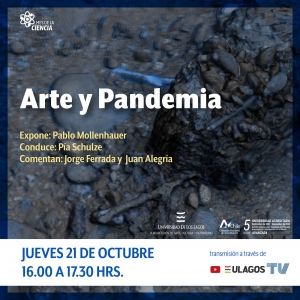 Invitación a  Seminario de Arte Contemporáneo tema Arte y Pandemia,  este Jueves 21de Octubre