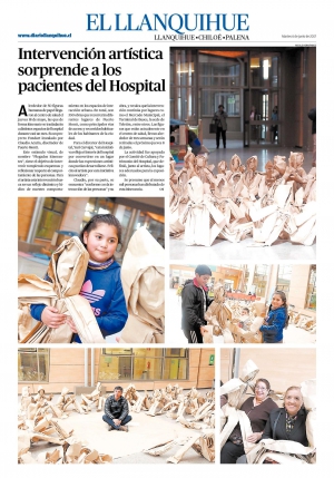 Proyecto &quot;Plegados Itinerantes&quot; del profesor Claudio Acuña se exhibe en Hospital de Puerto Montt