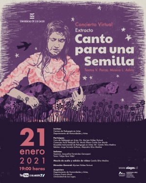 Invitación Concierto virtual &quot;Canto para una semilla&quot;