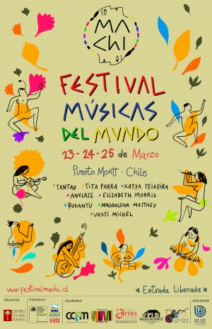 Festival Machi - de Músicas del Mundo será realidad en Marzo, mes de la mujer y celebrará los 100 años de Violeta Parra
