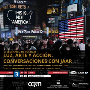 VI SEMINARIO POÉTICAS PEDAGÓGICAS:  Luz, arte y acción. Conversaciones con JAAR