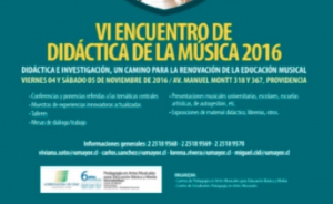 El profesor Álvaro Subiabre  dicta un Taller en el VI Encuentro de Didáctica de la Música