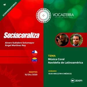 Académico Álvaro Subiabre participa en Conversatorio Internacional Sociacoraliza, Martes 15 de Diciembre